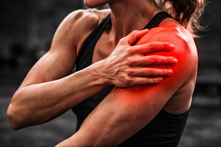 Natažené vazy v rameni