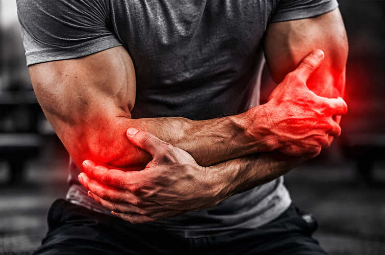 Tenisový/oštěpařský loket 